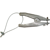 Prise de masse statique (s&eacute;rie GAT), Corps en Aluminium coul&eacute;, Pointe style cuvette en Laiton, 2 pointes style cuvette isol&eacute;es Configuration, 1-1/4" Ouverture max. Les Fournitures Industrielles Méga