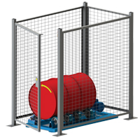Stationary Drum Roller - Guard Enclosure Les Fournitures Industrielles Méga