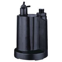 Pompe utilitaire submersible, 1/3 CV, 2160 gal./h, 115 V, 4 A Les Fournitures Industrielles Méga