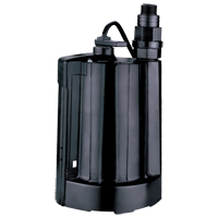 Pompe utilitaire submersible automatique, 1/3 CV, 2160 gal./h, 115 V, 4 A Les Fournitures Industrielles Méga