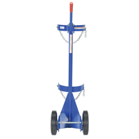 Chariot pour bouteille de gaz, Roues Caoutchouc, Base de 12" la x 15-1/2" lo, 500 lb Les Fournitures Industrielles Méga