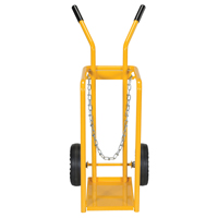 Chariot pour bouteille de gaz, Roues Caoutchouc moul&eacute;, Base de 9-13/16" la x 16" lo, 150 lb Les Fournitures Industrielles Méga