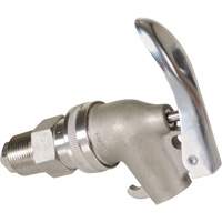 Manual Drum Faucet, Stainless Steel, 3/4" NPT Les Fournitures Industrielles Méga