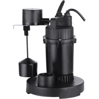 Pompe de puisard submersible thermoplastique, 2560 gal./h, 115 V, 4,6 A, 1/3 CV Les Fournitures Industrielles Méga