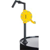 Pompe rotative pour baril, Polypropyl&egrave;ne, Pour capacit&eacute; 15 - 55 gal. US, 8 oz/course Les Fournitures Industrielles Méga
