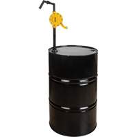 Pompe rotative pour baril, Polypropyl&egrave;ne, Pour capacit&eacute; 15 - 55 gal. US, 8 oz/course Les Fournitures Industrielles Méga