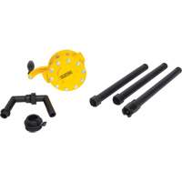 Pompe rotative pour baril, Polypropyl&egrave;ne, Pour capacit&eacute; 15 - 55 gal. US, 8 oz/course Les Fournitures Industrielles Méga