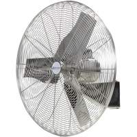 Ventilateurs en acier inoxydable lavables &agrave; grande eau pour service alimentaire, Industriel, 1 vitesses, Diam&egrave;tre de 30" Les Fournitures Industrielles Méga