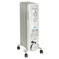Heater, Oil Filled, Electric, 5120 Les Fournitures Industrielles Méga