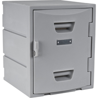 Locker, 15" x 15" x 18", Grey, Assembled Les Fournitures Industrielles Méga