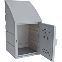 Locker, 15" x 15" x 31", Grey, Assembled Les Fournitures Industrielles Méga