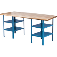&eacute;tabli sur pi&eacute;destal extra robuste, Cap 2500 lb, 120" la x 30" p, 34" h Les Fournitures Industrielles Méga