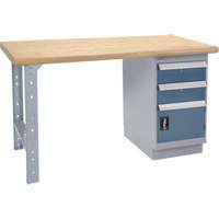 &eacute;tabli robuste, Porte a/combinaison de tiroirs, Cap 1500 lb, 72" la x 30" p, 34" h Les Fournitures Industrielles Méga