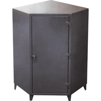 Armoires de coin, Acier, 4 Tablettes, 72" h x 48" la x 24" P, Gris Les Fournitures Industrielles Méga