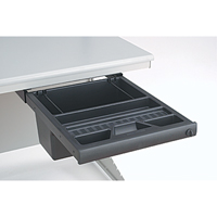 Postes de travail modulaires ergonomiques - Tiroirs Pelican, 19" la x 23" p x 10" h Les Fournitures Industrielles Méga