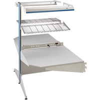 Postes de travail modulaires ergonomiques - Exemples de configurations - A-DC Ajouts de coin &agrave; deux c&ocirc;t&eacute;s, 36" la x 56" p x 84" h, Ajout de coin &agrave; deux c&ocirc;t&eacute;s Les Fournitures Industrielles Méga