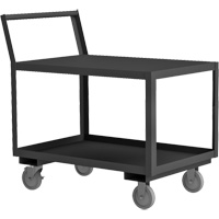 Chariot de service avec surface surbaiss&eacute;e, 2 niveaux, 30-1/4" la x 63" p x 37-1/2" h, 1200 lb Cap Les Fournitures Industrielles Méga