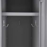 Clean Line Lockers, 3 -tier, Bank of 4, 48" x 18" x 82", Steel, Beige, Rivet (Assembled) Les Fournitures Industrielles Méga