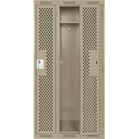 Casiers Clean Line, Bloc de 3, 36" x 12" x 72", Acier, Beige, Rivet (assembl&eacute;), Perfor&eacute; Les Fournitures Industrielles Méga
