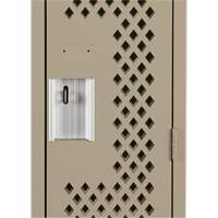 Casiers Clean Line, Bloc de 3, 36" x 12" x 72", Acier, Beige, Rivet (assembl&eacute;), Perfor&eacute; Les Fournitures Industrielles Méga