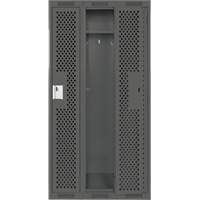 Casiers Clean Line, Bloc de 3, 36" x 12" x 72", Acier, Charbon, Rivet (assembl&eacute;), Perfor&eacute; Les Fournitures Industrielles Méga