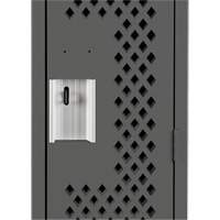 Casiers Clean Line, Bloc de 3, 36" x 12" x 72", Acier, Charbon, Rivet (assembl&eacute;), Perfor&eacute; Les Fournitures Industrielles Méga