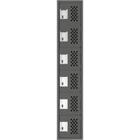 Petit casier perfor&eacute; Clean-Line, 6 niveaux, 15" x 72" x 12", Acier Les Fournitures Industrielles Méga