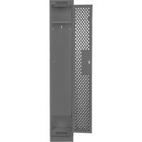 Clean Line Lockers, 12" x 18" x 76", Steel, Charcoal, Rivet (Assembled), Perforated Les Fournitures Industrielles Méga