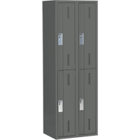 Casiers robustes Concorde, 2 niveaux, Bloc de 2, 24" x 18" x 72", Acier, Charbon, Soud&eacute; (assembl&eacute;) Les Fournitures Industrielles Méga