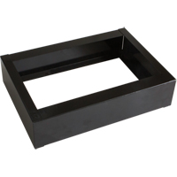 Base encastr&eacute;e pour casiers robustes enti&egrave;rement soud&eacute;e Concorde, 1 Blocs, 4" lo x 12" la x 17" p, Noir, Acier Les Fournitures Industrielles Méga