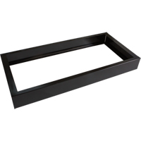 Base encastr&eacute;e pour casiers robustes enti&egrave;rement soud&eacute;e Concorde, 3 Blocs, 4" lo x 36" la x 17" p, Noir, Acier Les Fournitures Industrielles Méga
