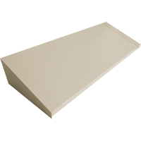 All-Welded Concorde - Heavy-Duty Lockers Sloping Top, 4 Bank, 18" D x 48" W x 6" H, Beige, Steel Les Fournitures Industrielles Méga