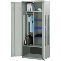 Casier pour &eacute;quipement, Acier, 36" la x 24" p x 72" h, Gris Les Fournitures Industrielles Méga