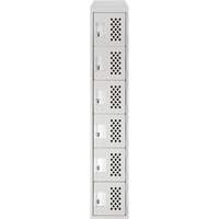Petit casier perfor&eacute; Clean-Line, 6 niveaux, 15" x 72" x 12", Acier Les Fournitures Industrielles Méga
