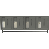 Casiers muraux robustes, Bloc de 4, 18" x 12" x 12", Acier Les Fournitures Industrielles Méga