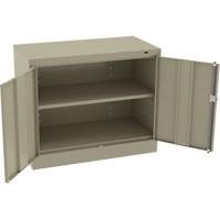 Standard Desk-High Cabinet, Steel, 30" H x 36" W x 18" D, Beige Les Fournitures Industrielles Méga