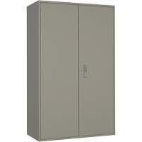 Armoire de rangement Hi-Boy tr&egrave;s large, Acier, 4 Tablettes, 72" h x 48" la x 24" P, Gris Les Fournitures Industrielles Méga