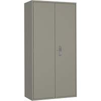 Armoire de rangement Hi-Boy, Acier, 4 Tablettes, 72" h x 36" la x 18" P, Gris Les Fournitures Industrielles Méga