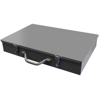 Compartment Steel Scoop Boxes, 17.875" W x 12" D x 3" H, 13 Compartments Les Fournitures Industrielles Méga