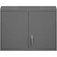 Armoire murale, 27" h x 29-7/8" la x 13-11/16" p, 2 tablettes, Acier, Gris Les Fournitures Industrielles Méga
