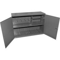 Abrasive Accessory Cabinet, Steel, 2 Drawers, 33-3/4" x 11-7/8" x 23-7/8", Grey Les Fournitures Industrielles Méga