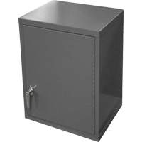 Armoire murale, 27" h x 13-11/16" la x 18" p, 2 tablettes, Acier, Gris Les Fournitures Industrielles Méga