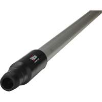 Transport Line Handle, Aluminum/Polypropylene, Ergonomic, Euro Threaded Tip, 1-1/4" Diameter, 59" Length Les Fournitures Industrielles Méga