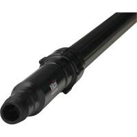Transport Line Handle, Aluminum/Polypropylene, Telescopic, Euro Threaded Tip, 1-1/4" Diameter, 63" - 109" Length Les Fournitures Industrielles Méga
