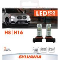 Ampoule pour feu avant H8, DEL, 12,8 W/9 W, Blanc Les Fournitures Industrielles Méga