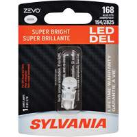 168 Mini-ampoule automobile Zevo, DEL, 0,7 W, Blanc Les Fournitures Industrielles Méga