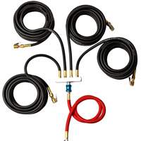 Wall-Mounted Tire Inflation System with 4-Hose Manifold Les Fournitures Industrielles Méga