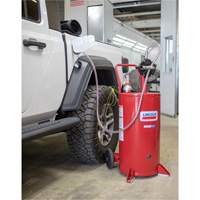 Chariot &agrave; carburant en acier de 25 gallons avec pompe rotative bidirectionnelle Les Fournitures Industrielles Méga
