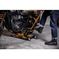 ATV and Motorcycle Jack, 0.75 Ton(s) Capacity, 4-2/3" Lowered, 14-1/2" Raised, Manual Hydraulic Les Fournitures Industrielles Méga