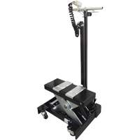 Cric de service de plancher &agrave; profil bas, 12 tonne(s) Capacit&eacute;, 7-1/2" Abaiss&eacute;e, 15" &eacute;lev&eacute;e, Air comprim&eacute;/hydraulique Les Fournitures Industrielles Méga